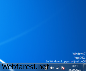 windows orjinal değil